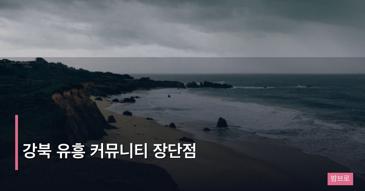 강북 유흥 커뮤니티 장단점 – 강남과 비교하여 알아보는 핵심 차이