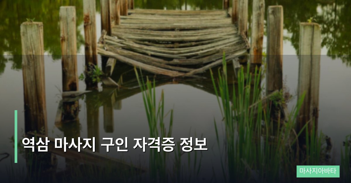 역삼 마사지 구인 자격증 정보, 강남 핵심 상권 취업 준비 가이드