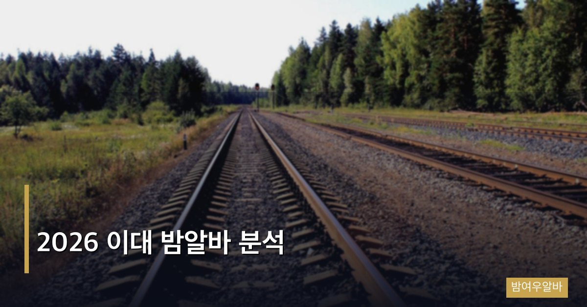 2026 이대 밤알바 분석