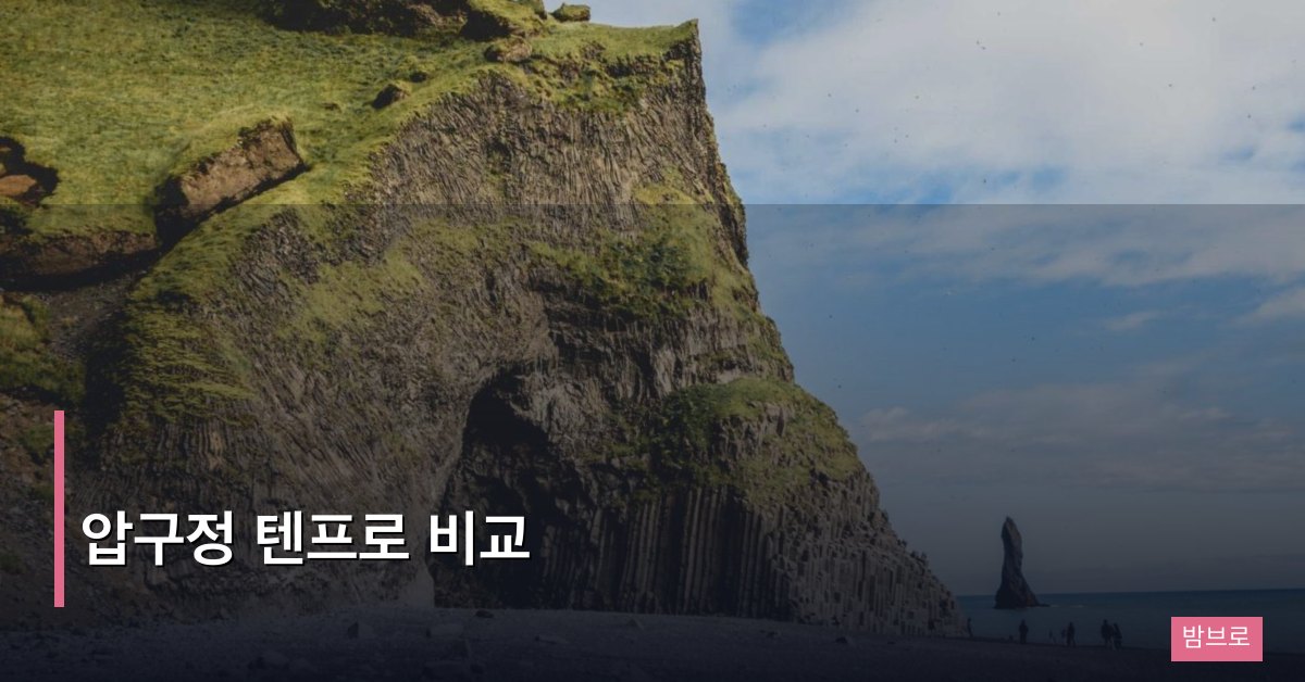 압구정 텐프로 비교