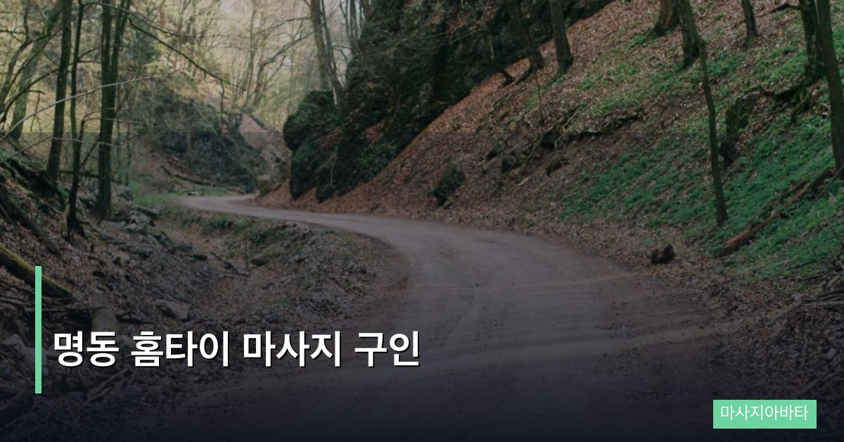 명동 홈타이 마사지 구인