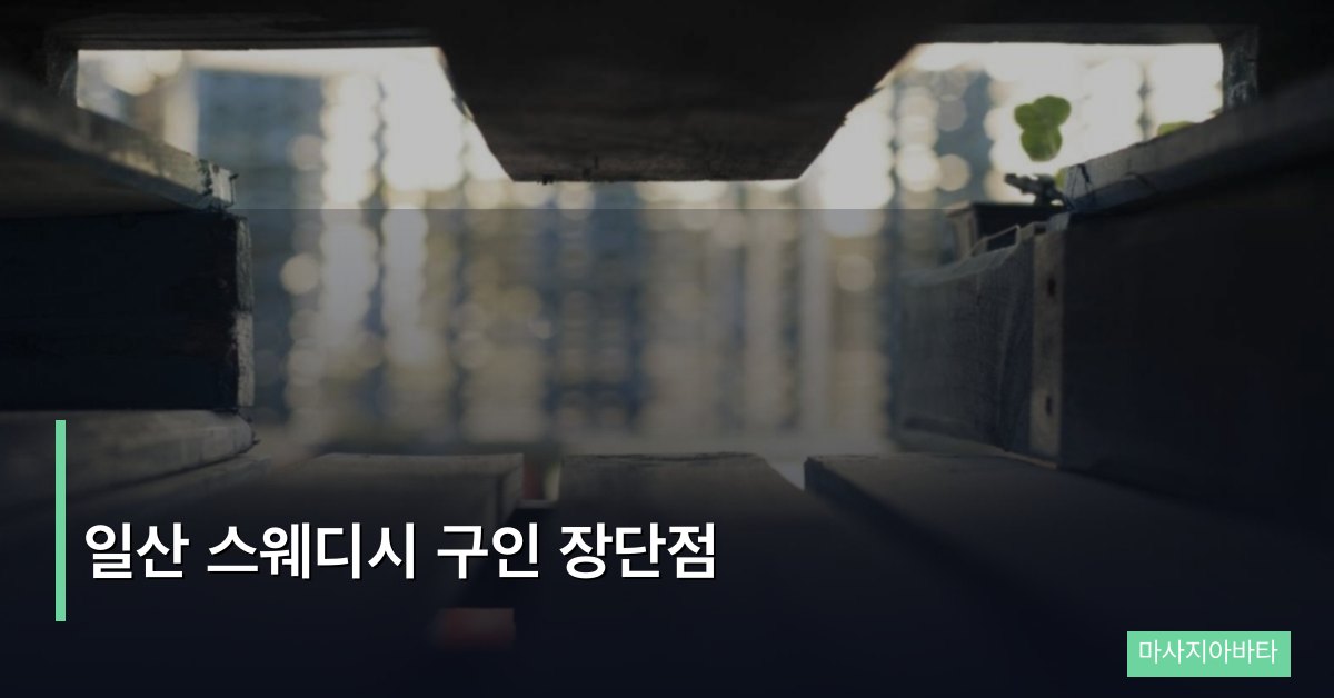 일산 스웨디시 구인 장단점