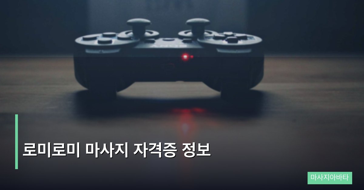로미로미 마사지 자격증 정보