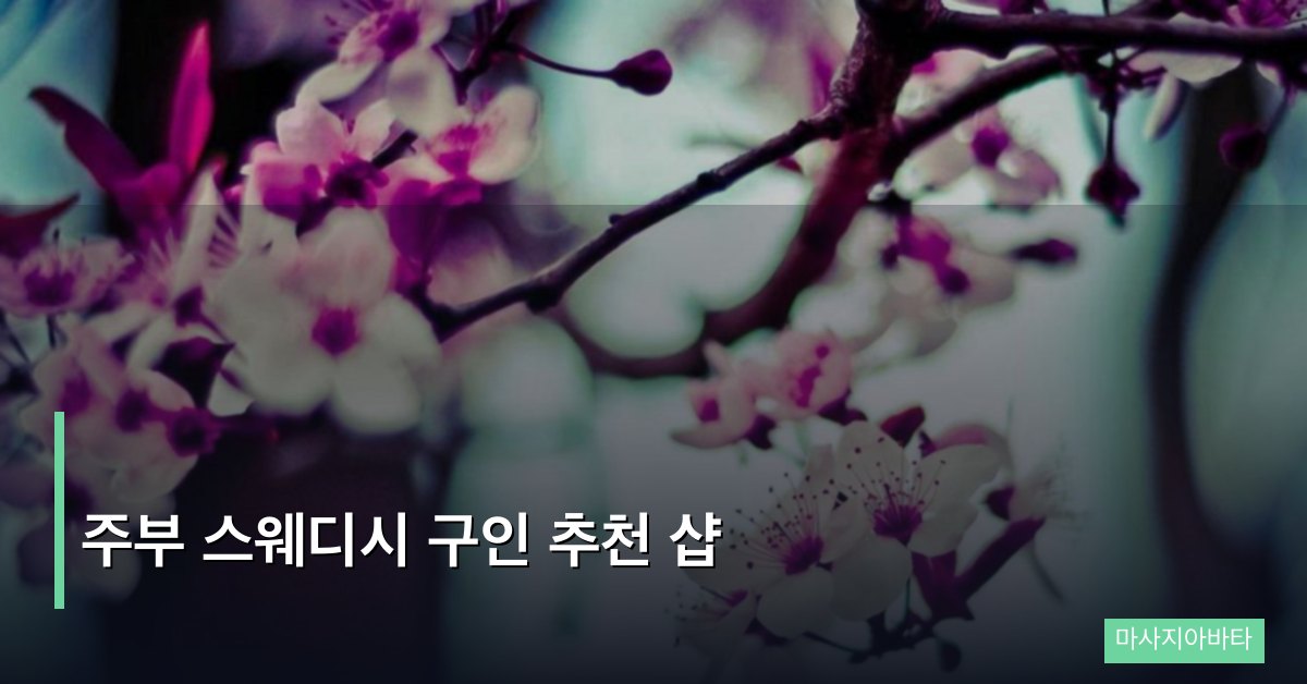 주부 스웨디시 구인 추천 샵