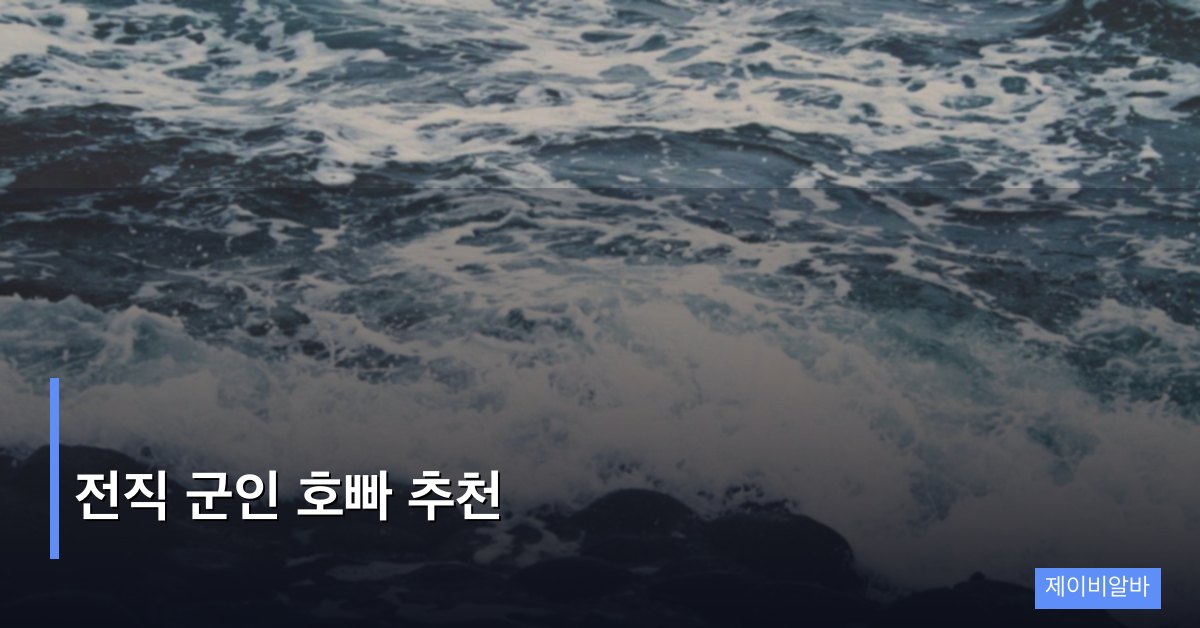 전직 군인 호빠 추천